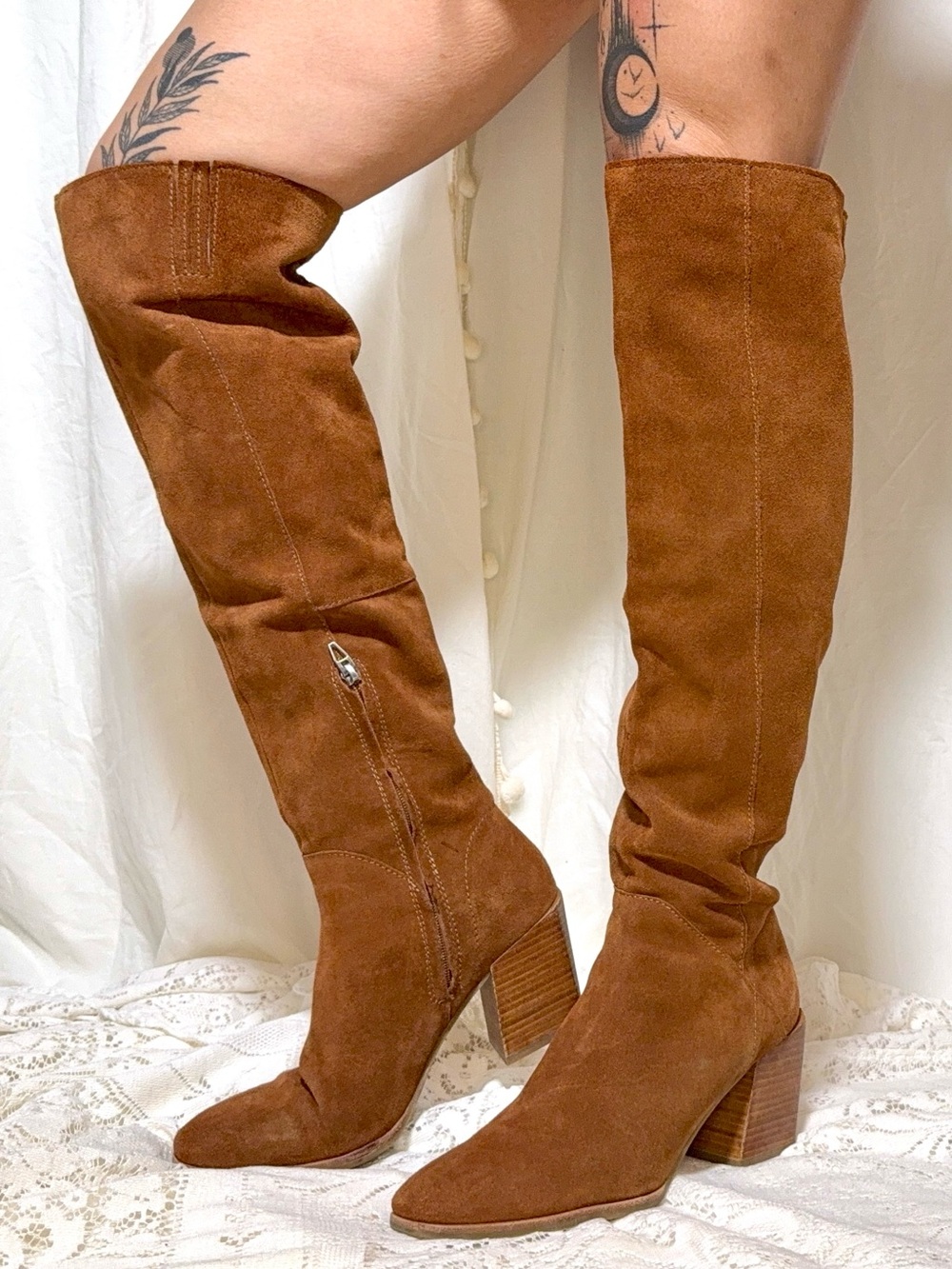 Treasure &‎ Bond Brown Suede Tall Boots Size 10